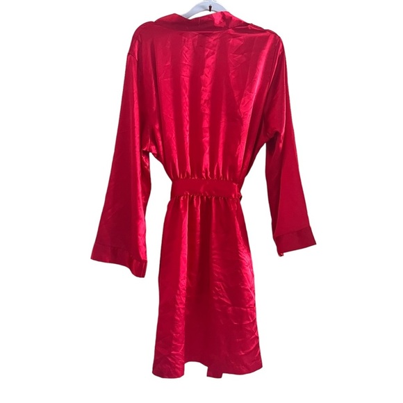 MORGAN Taylor Red Waist Tie Robe Size XL - Picture 5 of 5